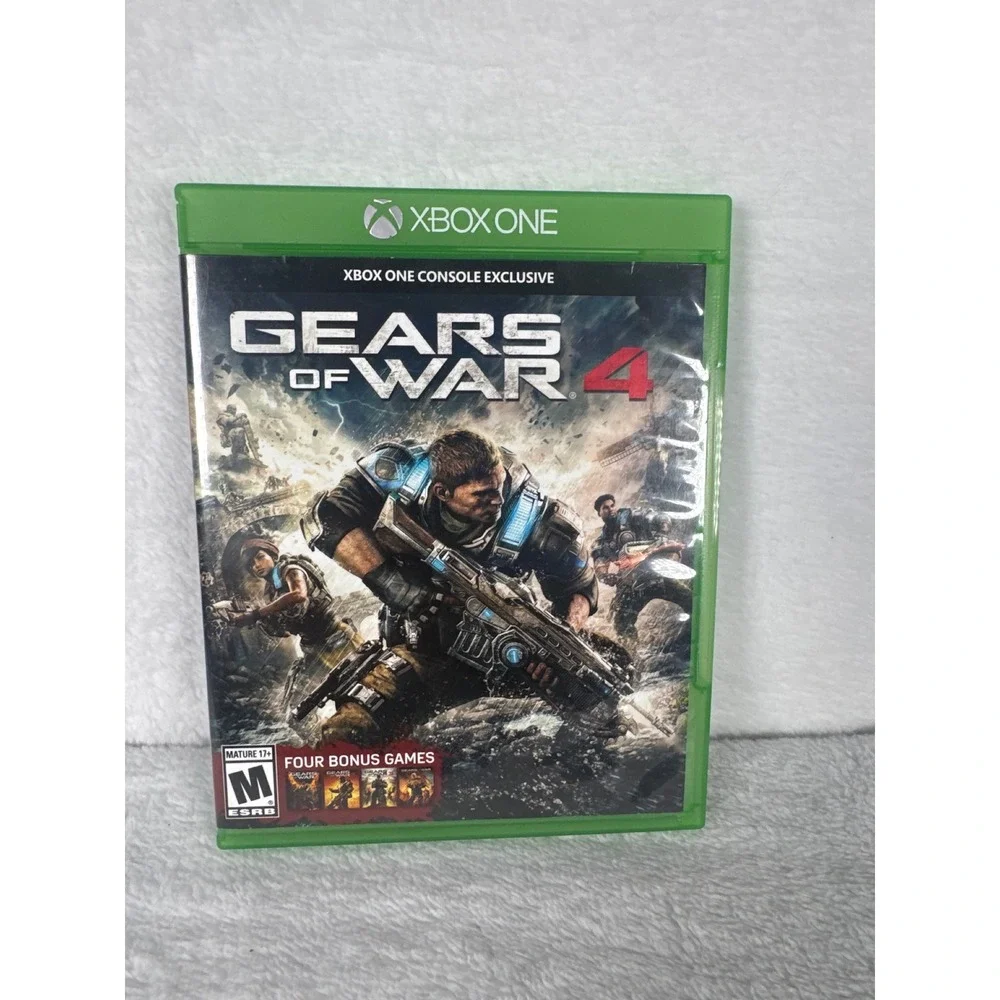 Microsoft Gears of War 4 Video Game Unisex OS Green Excellent Shooter Xbox One